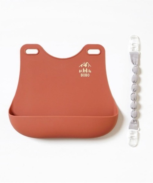 BOBO（ボボ）の「【BOBO(ボボ)】シリコンビブ（マグ/哺乳瓶/お食事グッズ・キッズ・テラコッタ/ライトカーキ・ONE SIZE）」の19枚目の写真
