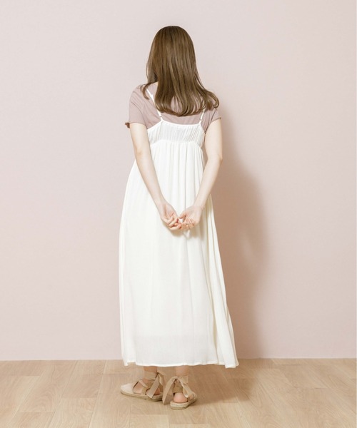 flower（フラワー）の「レースペタルワンピース（ワンピース・レディース・ホワイト/ブラウン/ベージュ/ブルー・FREE）」の7枚目の写真