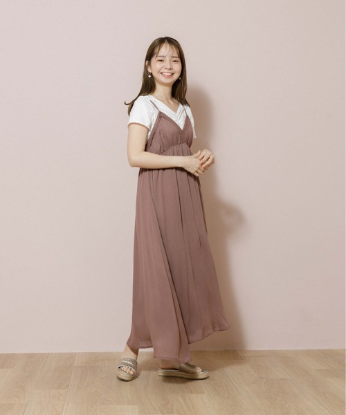 flower（フラワー）の「レースペタルワンピース（ワンピース・レディース・ホワイト/ブラウン/ベージュ/ブルー・FREE）」の12枚目の写真