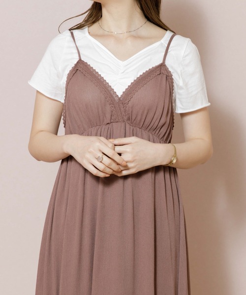 flower（フラワー）の「レースペタルワンピース（ワンピース・レディース・ホワイト/ブラウン/ベージュ/ブルー・FREE）」の16枚目の写真