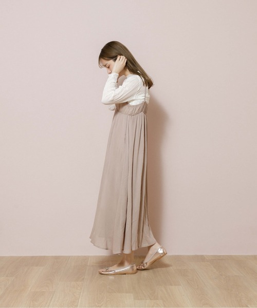 flower（フラワー）の「レースペタルワンピース（ワンピース・レディース・ホワイト/ブラウン/ベージュ/ブルー・FREE）」の19枚目の写真