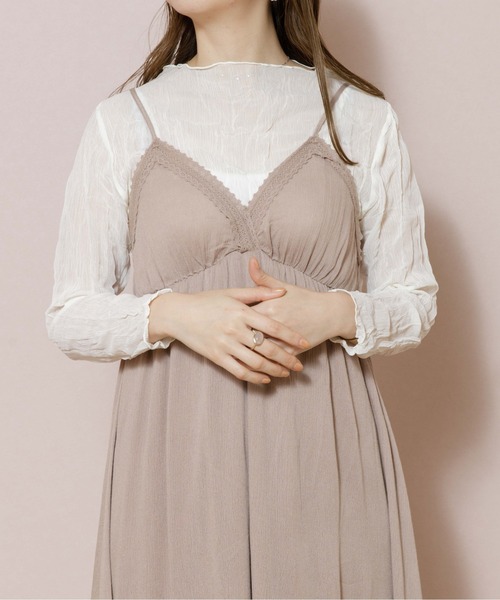 flower（フラワー）の「レースペタルワンピース（ワンピース・レディース・ホワイト/ブラウン/ベージュ/ブルー・FREE）」の20枚目の写真