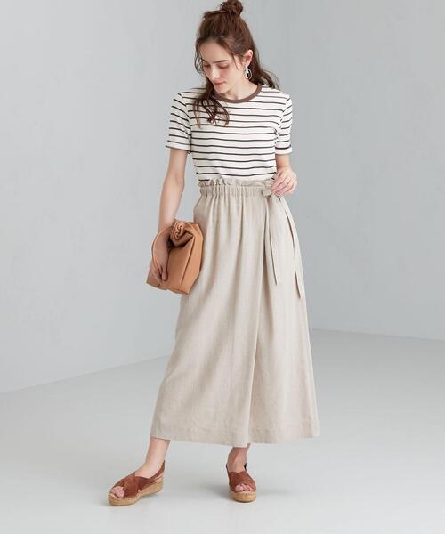 green label relaxing(グリーンレーベルリラクシング)の「CFC Li/Ry ドロスト タイト スカート(スカート・レディース・ブラック/オレンジ/ナチュラル/ケリー・38/36)」の13枚目の写真