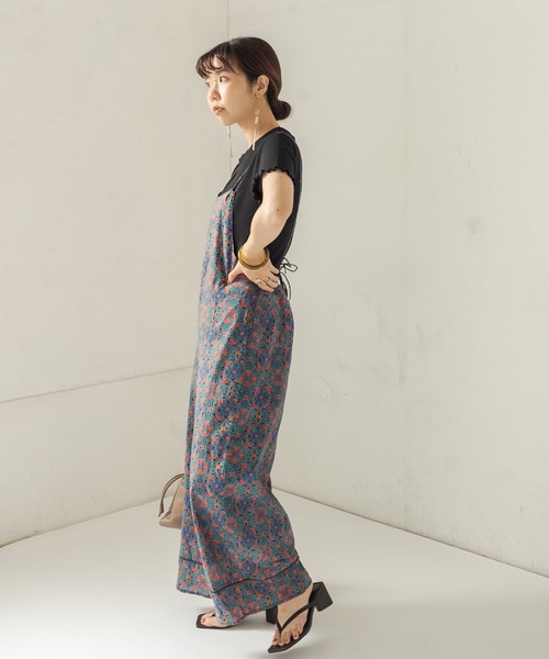 CAPRICIEUX LE'MAGE(カプリシューレマージュ)の「メキシカン柄サロペット(サロペット/オーバーオール・レディース・チャコールグレー/イエロー・FREE)」の20枚目の写真