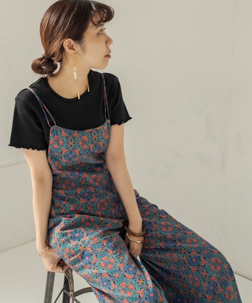 CAPRICIEUX LE'MAGE(カプリシューレマージュ)の「メキシカン柄サロペット(サロペット/オーバーオール・レディース・チャコールグレー/イエロー・FREE)」の14枚目の写真