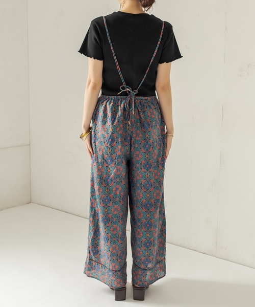 CAPRICIEUX LE'MAGE(カプリシューレマージュ)の「メキシカン柄サロペット(サロペット/オーバーオール・レディース・チャコールグレー/イエロー・FREE)」の13枚目の写真