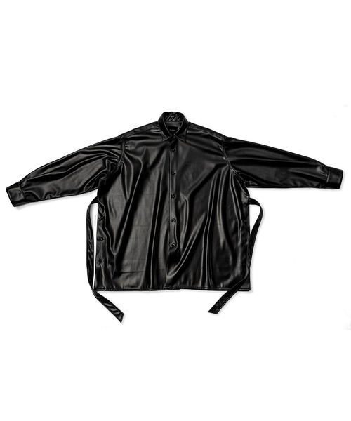 Wizzard(ウィザード)の「Wizzard ウィザード / SYNTHETIC LEATHER OVER SHIRTS シンセティックレザーオーバーシャツ / WSA21-003L(シャツ/ブラウス・メンズ・バーガンディー/ブラック・1/2/3)」の7枚目の写真