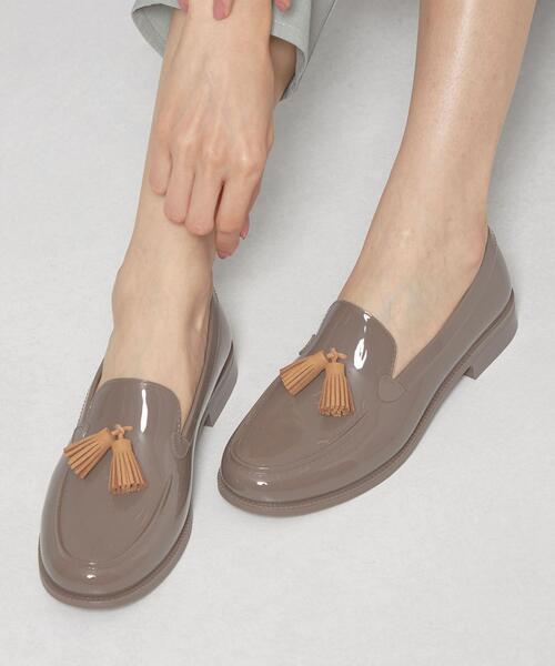 THE STATION STORE（ザ ステーション ストア）の「＜TEMPERATE＞●タッセル ローファー レインシューズ（レインシューズ・レディース・グレー/ナチュラル・38/39/37）」の2枚目の写真