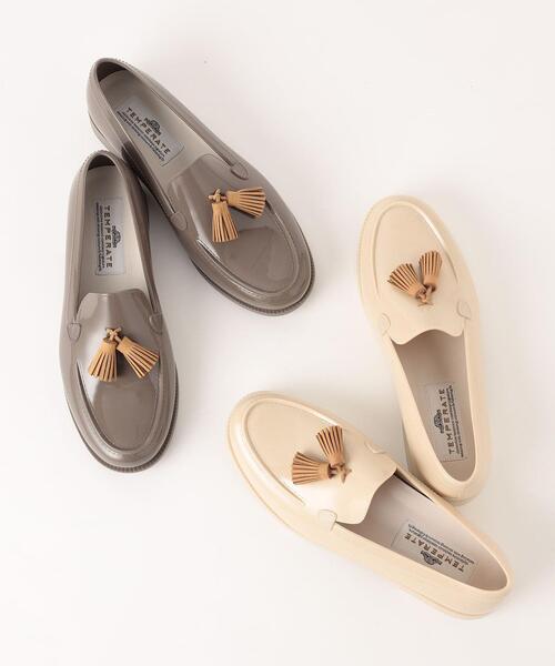THE STATION STORE（ザ ステーション ストア）の「＜TEMPERATE＞●タッセル ローファー レインシューズ（レインシューズ・レディース・グレー/ナチュラル・38/39/37）」の14枚目の写真