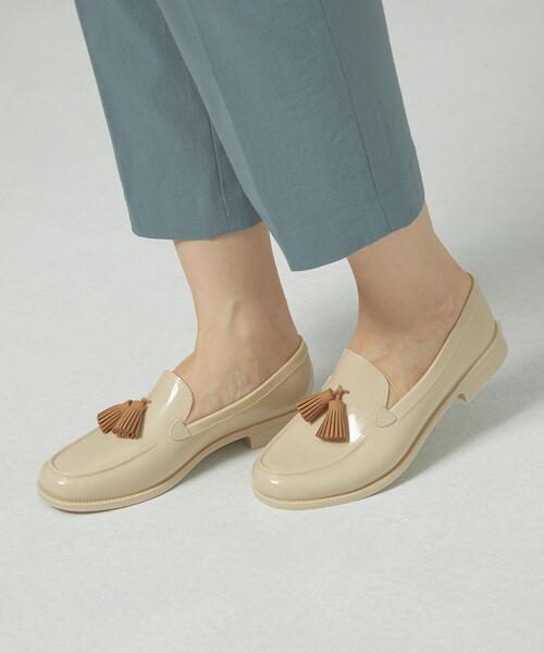 THE STATION STORE（ザ ステーション ストア）の「＜TEMPERATE＞●タッセル ローファー レインシューズ（レインシューズ・レディース・グレー/ナチュラル・38/39/37）」の9枚目の写真