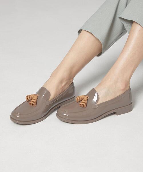 THE STATION STORE（ザ ステーション ストア）の「＜TEMPERATE＞●タッセル ローファー レインシューズ（レインシューズ・レディース・グレー/ナチュラル・38/39/37）」の7枚目の写真
