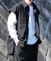 y/m by れぽすけ | -W pocket jacket vest- / Wポケットジャケットベスト(ベスト)