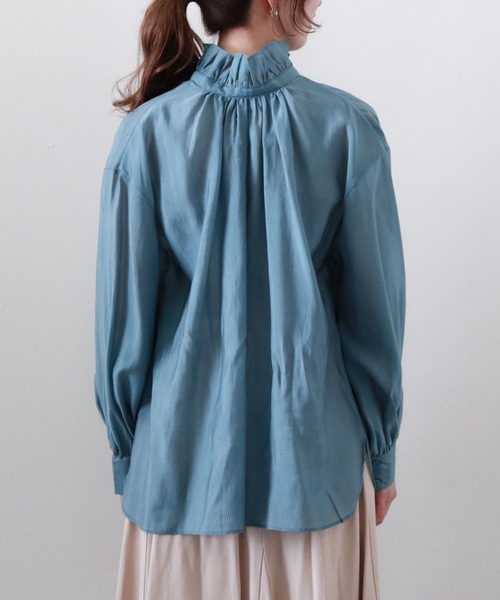 archives(アルシーヴ)の「【限定item】フリルネックシアーブラウス(シャツ/ブラウス・レディース・オフホワイト/ブルー/ブラック・MEDIUM)」の18枚目の写真