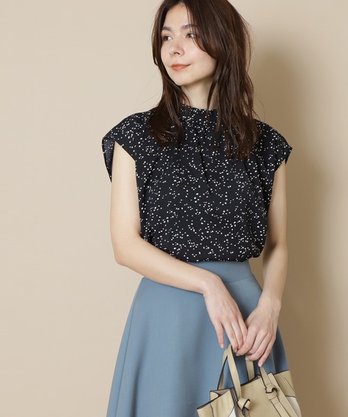 N.（N. Natural Beauty Basic）（エヌエヌナチュラルビューティーベーシック）の「◆前後２ＷＡＹフレンチスリーブブラウス（シャツ/ブラウス・レディース・ホワイト系その他/ブラック系その他/ベージュ/ミント・MEDIUM）」の3枚目の写真