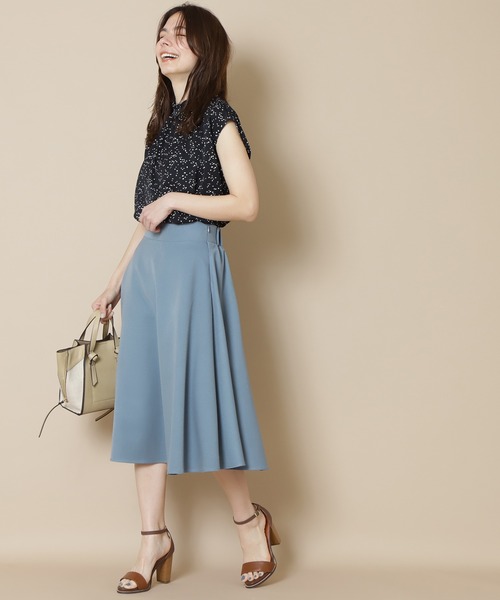 N.（N. Natural Beauty Basic）（エヌエヌナチュラルビューティーベーシック）の「◆前後２ＷＡＹフレンチスリーブブラウス（シャツ/ブラウス・レディース・ホワイト系その他/ブラック系その他/ベージュ/ミント・MEDIUM）」の12枚目の写真