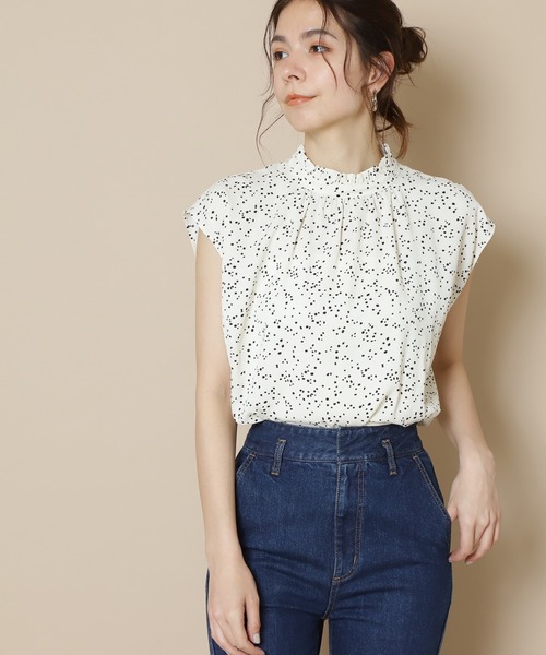 N.（N. Natural Beauty Basic）（エヌエヌナチュラルビューティーベーシック）の「◆前後２ＷＡＹフレンチスリーブブラウス（シャツ/ブラウス・レディース・ホワイト系その他/ブラック系その他/ベージュ/ミント・MEDIUM）」の6枚目の写真