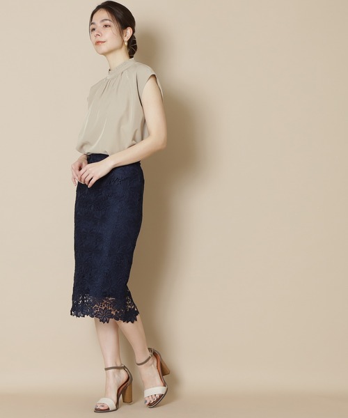 N.（N. Natural Beauty Basic）（エヌエヌナチュラルビューティーベーシック）の「◆前後２ＷＡＹフレンチスリーブブラウス（シャツ/ブラウス・レディース・ホワイト系その他/ブラック系その他/ベージュ/ミント・MEDIUM）」の15枚目の写真