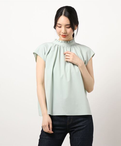 N.（N. Natural Beauty Basic）（エヌエヌナチュラルビューティーベーシック）の「◆前後２ＷＡＹフレンチスリーブブラウス（シャツ/ブラウス・レディース・ホワイト系その他/ブラック系その他/ベージュ/ミント・MEDIUM）」の19枚目の写真