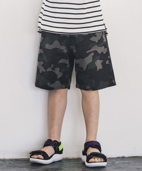 GLOBAL WORK（グローバルワーク）の「【キッズ】ソフトタッチ綿麻柄ショーツ/927994（その他パンツ・キッズ・ダークグレー/グレー系その他/カーキ/ホワイト系その他2/ブラック/その他/ホワイト/ホワイト系その他3・110cm/130cm/150cm/160cm/120cm/140cm/100cm）」の7枚目の写真