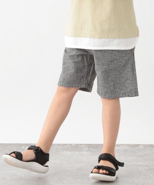 GLOBAL WORK（グローバルワーク）の「【キッズ】ソフトタッチ綿麻柄ショーツ/927994（その他パンツ・キッズ・ダークグレー/グレー系その他/カーキ/ホワイト系その他2/ブラック/その他/ホワイト/ホワイト系その他3・110cm/130cm/150cm/160cm/120cm/140cm/100cm）」の4枚目の写真