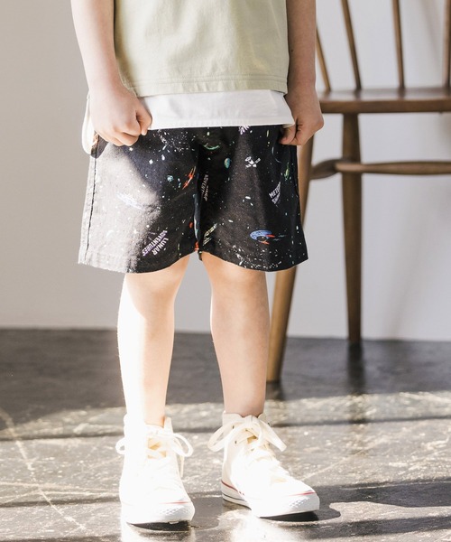 GLOBAL WORK（グローバルワーク）の「【キッズ】ソフトタッチ綿麻柄ショーツ/927994（その他パンツ・キッズ・ダークグレー/グレー系その他/カーキ/ホワイト系その他2/ブラック/その他/ホワイト/ホワイト系その他3・110cm/130cm/150cm/160cm/120cm/140cm/100cm）」の8枚目の写真