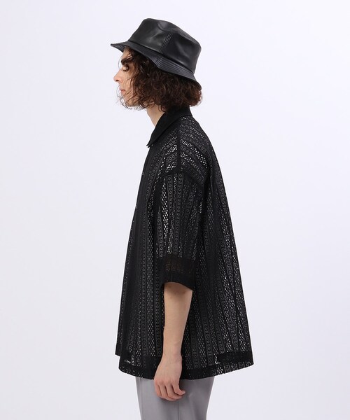 tk.TAKEO KIKUCHI（ティーケータケオキクチ）の「◆バーチカルレース半袖シャツ（ユニセックスアイテム）（シャツ/ブラウス・メンズ・ホワイト系4/ブラック系3・88/66）」の17枚目の写真