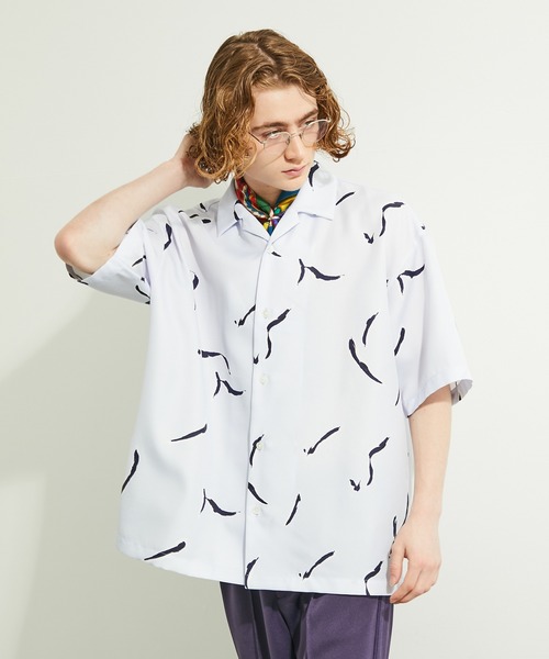 PUBLIC TOKYO　パブリックトウキョウ　オープンカラー　半袖シャツ PUBLIC TOKYO（パブリックトウキョウ）の「ユニバーサルオープン