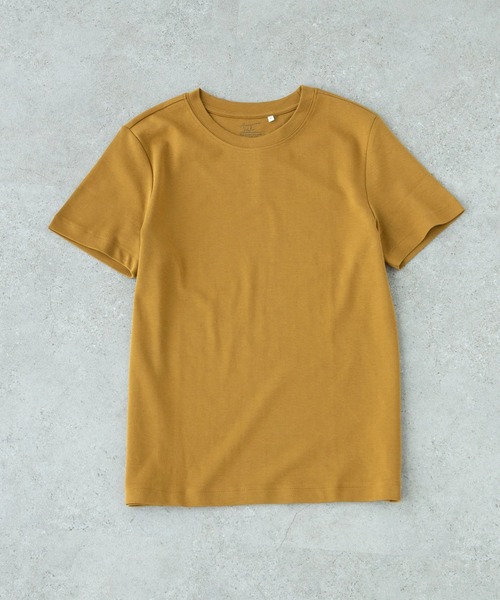 AMERICAN HOLIC（アメリカンホリック）の「★クルーネックカット半袖プルオーバー　＊●（Tシャツ/カットソー・レディース・グリーン/ライトピンク/オフホワイト/ネイビー/ブラック/モカ/アイボリー/ライトイエロー/ラベンダー/ミント/オレンジ/ベージュ/ブルー/チャコールグレー/カーキ/キャメル/ダークベージュ/ライトグレー・M/L/S）」の17枚目の写真