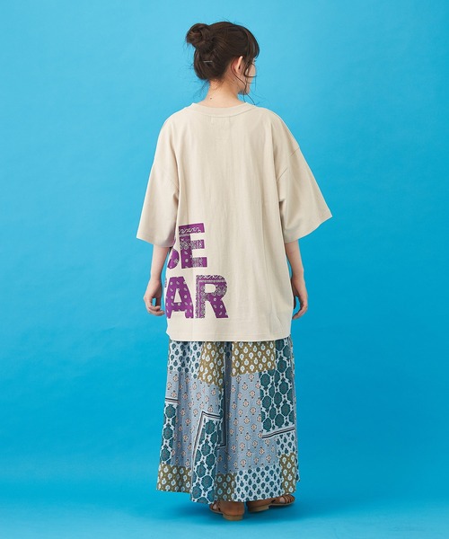 CUBE SUGAR（キューブシュガー）の「ボイル 総柄プリント ギャザースカート（スカート・レディース・ベージュ/サックスブルー/ネイビー/グレー・M）」の20枚目の写真