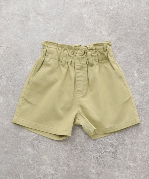 GLOBAL WORK(グローバルワーク)の「【キッズ】ペーパーバックショートパンツ/940167(その他パンツ・キッズ・ブラック/ライトピンク/イエロー/カーキ・110cm/100cm/120cm/130cm/140cm/150cm/160cm)」の3枚目の写真