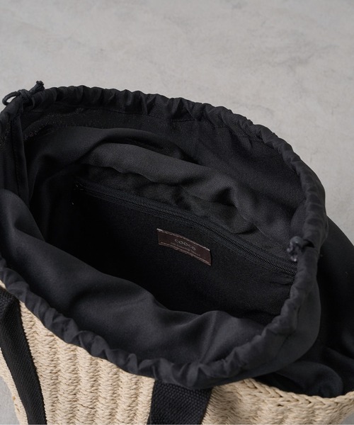 OLIVE des OLIVE（オリーブデオリーブ）の「【WEB限定カラー有】テープハンドルカゴトート（かごバッグ・レディース・キャメル/ライトベージュ・FREE）」の8枚目の写真