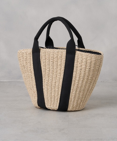 OLIVE des OLIVE（オリーブデオリーブ）の「【WEB限定カラー有】テープハンドルカゴトート（かごバッグ・レディース・キャメル/ライトベージュ・FREE）」の13枚目の写真