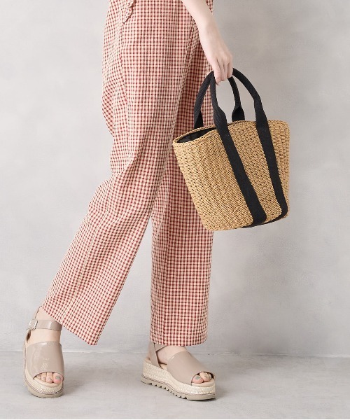 OLIVE des OLIVE（オリーブデオリーブ）の「【WEB限定カラー有】テープハンドルカゴトート（かごバッグ・レディース・キャメル/ライトベージュ・FREE）」の15枚目の写真