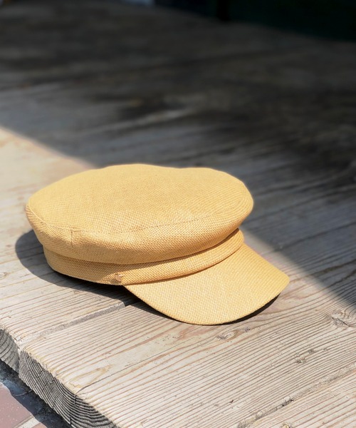 un dix cors（アンディコール）の「軽い素材感で被り心地もおすすめ　ペーパーマリンキャスケット（キャスケット・レディース・ホワイト/ベージュ・FREE）」の2枚目の写真