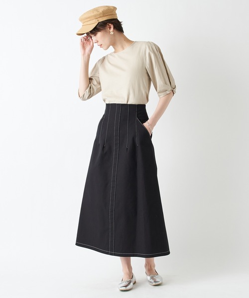 un dix cors（アンディコール）の「軽い素材感で被り心地もおすすめ　ペーパーマリンキャスケット（キャスケット・レディース・ホワイト/ベージュ・FREE）」の11枚目の写真