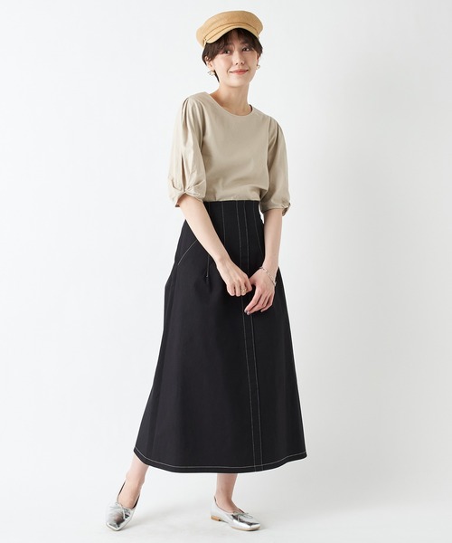 un dix cors（アンディコール）の「軽い素材感で被り心地もおすすめ　ペーパーマリンキャスケット（キャスケット・レディース・ホワイト/ベージュ・FREE）」の6枚目の写真