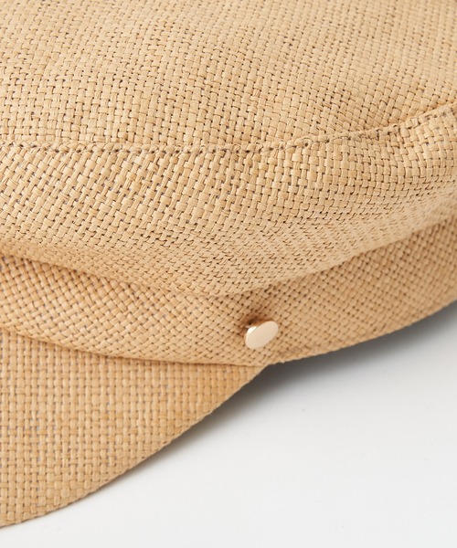 un dix cors（アンディコール）の「軽い素材感で被り心地もおすすめ　ペーパーマリンキャスケット（キャスケット・レディース・ホワイト/ベージュ・FREE）」の8枚目の写真