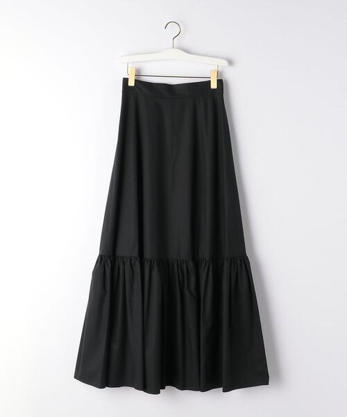 THE STATION STORE(ザ ステーション ストア)の「<ma couleur>ティアード ムジ マキシスカート(スカート・レディース・ブラック・SMALL/MEDIUM)」の7枚目の写真