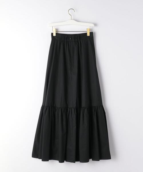 THE STATION STORE(ザ ステーション ストア)の「<ma couleur>ティアード ムジ マキシスカート(スカート・レディース・ブラック・SMALL/MEDIUM)」の10枚目の写真