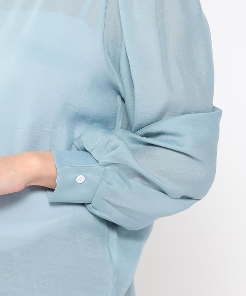 UNRELISH(アンレリッシュ)の「シアーパフショルダーブラウス(シャツ/ブラウス・レディース・ホワイト/ベージュ/ブルー・MEDIUM)」の10枚目の写真