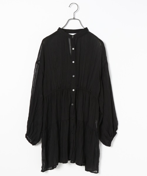 PAGEBOY（ページボーイ）の「ティアードチュニックシャツ（シャツ/ブラウス・レディース・オフホワイト/ブラック/グレイッシュベージュ/オリーブ・FREE）」の18枚目の写真