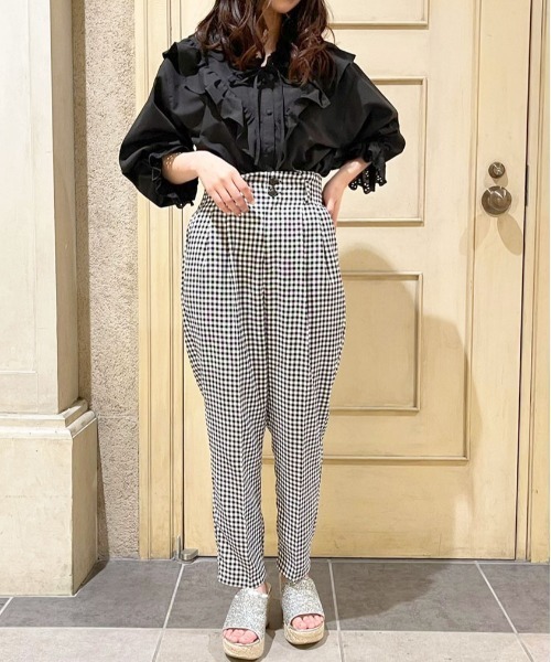 apres jour（アプレジュール）の「コットンレースフリルブラウス【ZOZOTOWN限定アイテム】（シャツ/ブラウス・レディース・アイボリー/ブラック/オフホワイト・フリー/X-LARGE）」の14枚目の写真