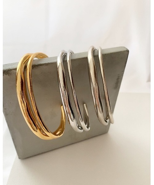 mou（モウ）の「ディファレントスィックネスバングル（バングル/リストバンド・レディース・シルバー/ゴールド/シルバー系その他・FREE）」の7枚目の写真