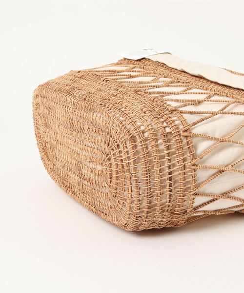 ROSE BUD（ローズバッド）の「かごバッグ（かごバッグ・レディース・ベージュ・MEDIUM）」の2枚目の写真