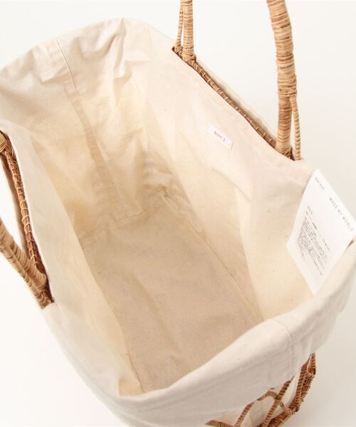 ROSE BUD（ローズバッド）の「かごバッグ（かごバッグ・レディース・ベージュ・MEDIUM）」の4枚目の写真
