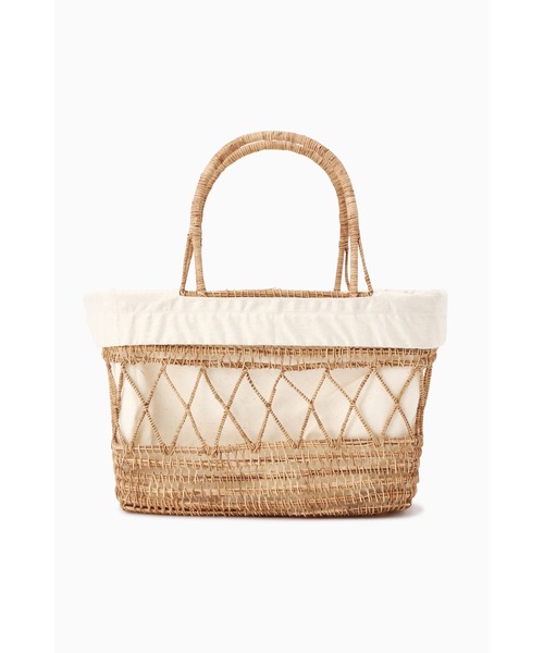 ROSE BUD（ローズバッド）の「かごバッグ（かごバッグ・レディース・ベージュ・MEDIUM）」の7枚目の写真