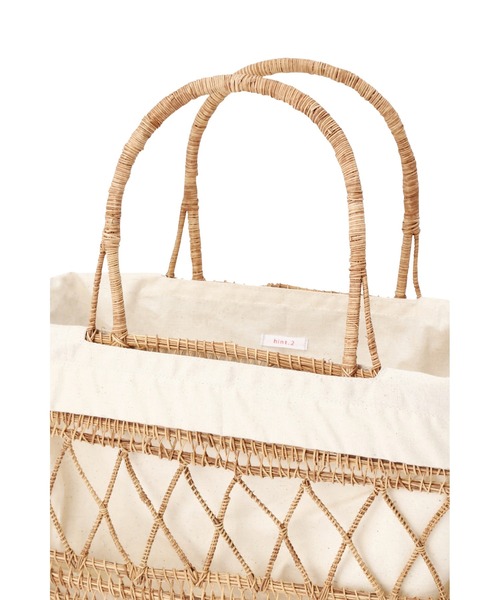 ROSE BUD（ローズバッド）の「かごバッグ（かごバッグ・レディース・ベージュ・MEDIUM）」の9枚目の写真