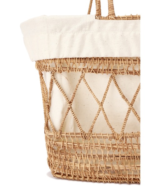 ROSE BUD（ローズバッド）の「かごバッグ（かごバッグ・レディース・ベージュ・MEDIUM）」の10枚目の写真