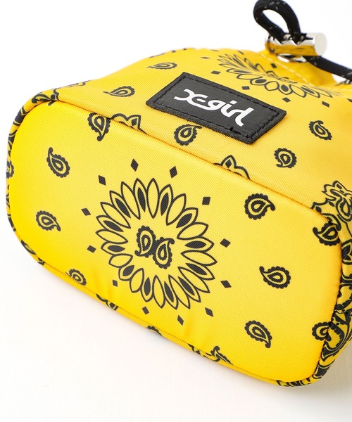 X-girl（エックスガール）の「BANDANA PATTERN POUCH（ポーチ・レディース・ブラック/パープル/イエロー・ONE SIZE）」の13枚目の写真