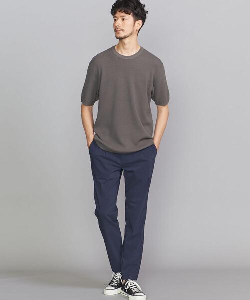 BEAUTY&YOUTH UNITED ARROWS（ビューティーアンドユースユナイテッドアローズ）の「BY ウォッシュ サーマル ニットTシャツ（ニット/セーター・メンズ・ブラック/ベージュ/オリーブ・SMALL/MEDIUM/LARGE/X-LARGE）」の4枚目の写真